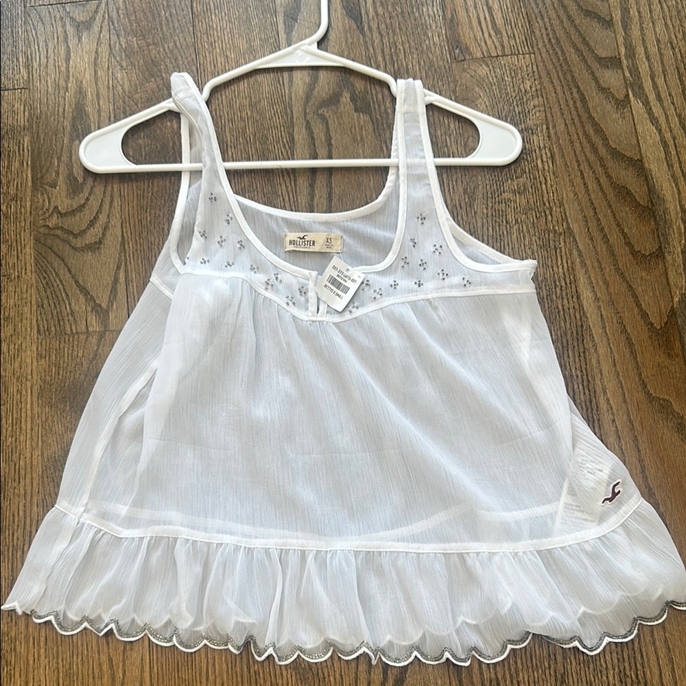 Hollister NWT White Tank Top